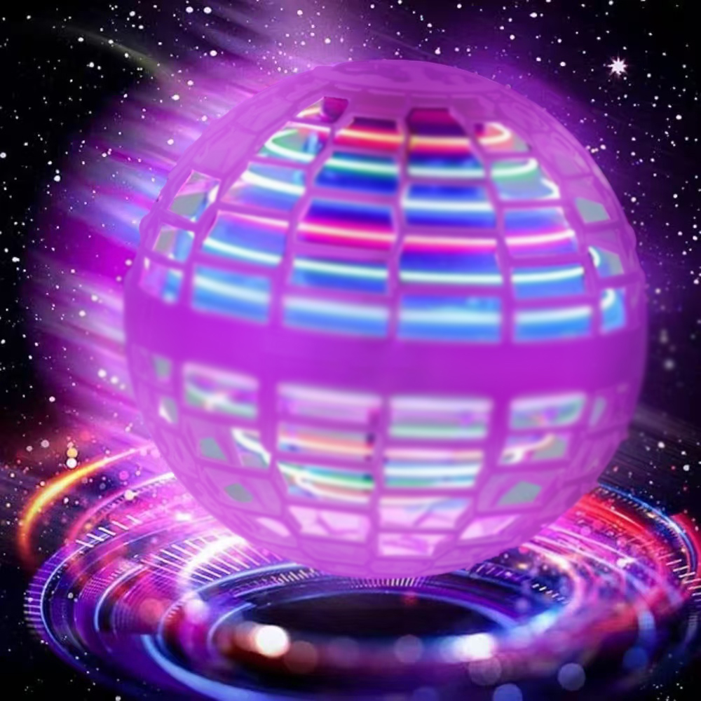 Drone Battery Charger - Flying Orb Boomerang Ball LED Lights