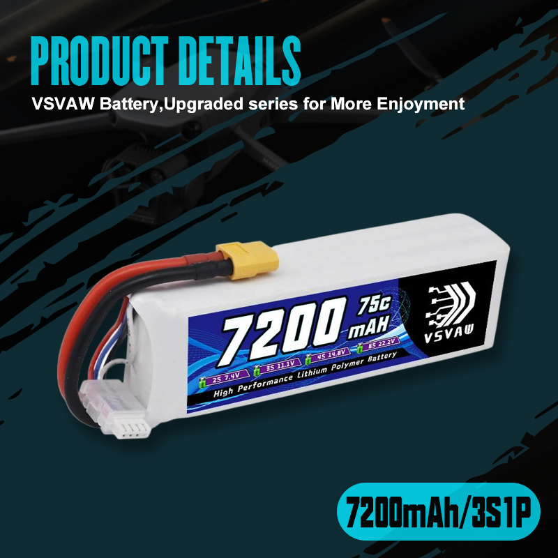 VSVAW 3S Lipo Battery 11.1V 72 - Drone Battery Adapter recensione e prezzo