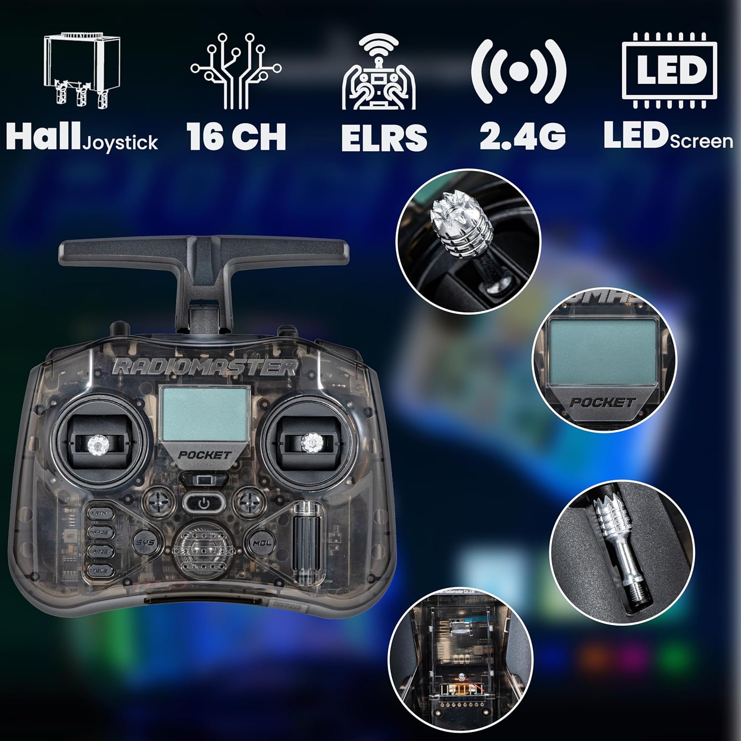 RadioMaster POCKET P16 2.4G Ra - Drone Control Stick recensione e prezzo