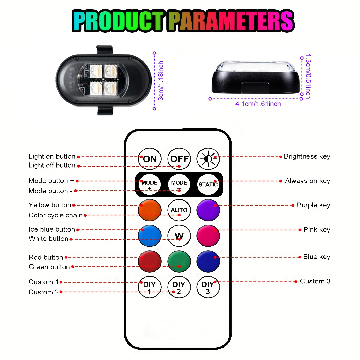 Upgraded 4LEDs Wireless LED St - Drone Beacon Light recensione e prezzo