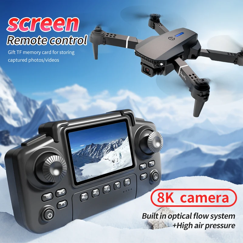 Professional E88 PRO Drone wit - Drone Controller Screen recensione e prezzo