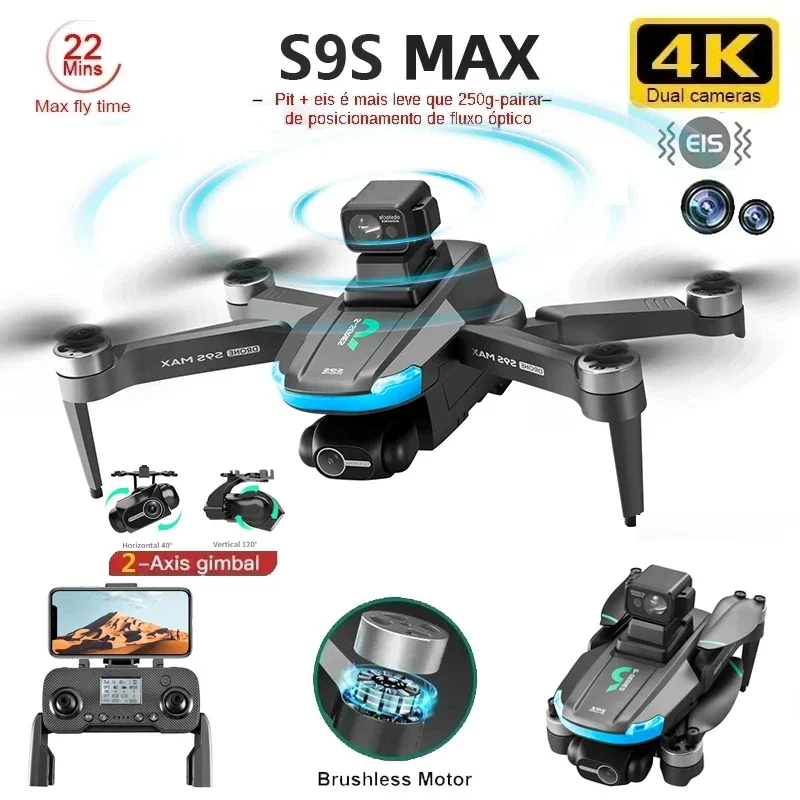 NEW S9S MAX MINI Drone 4K 2-Ax - Drone Controller Screen recensione e prezzo
