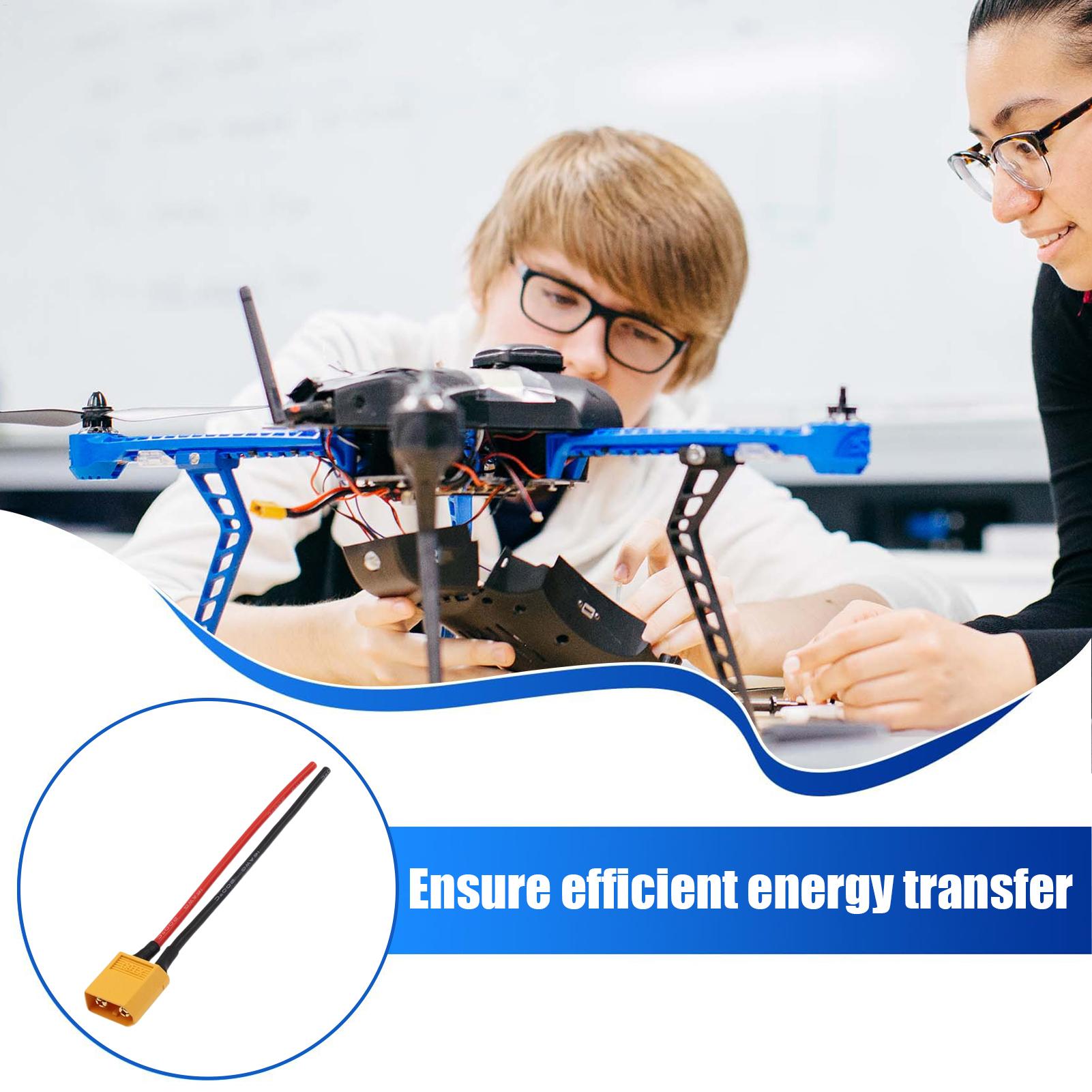 XT60 Male/Female Extension Cab - Drone Battery Adapter recensione e prezzo