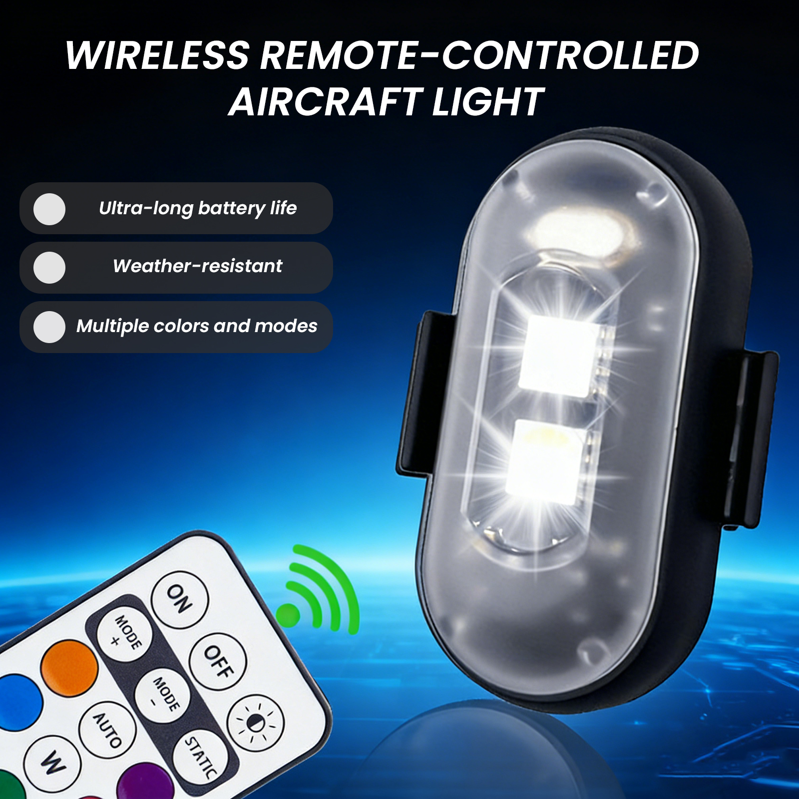 2/4/6PCS Wireless LED Strobe L - Drone Beacon Light recensione e prezzo