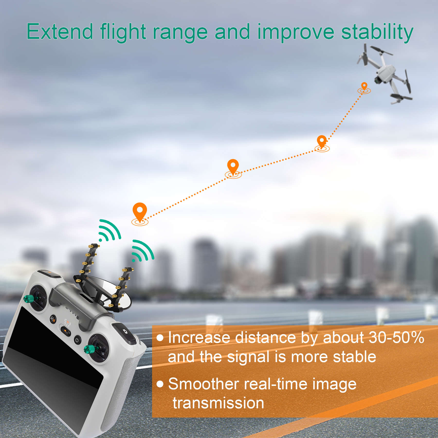 Antenna Signal Booster with Br - Drone Tablet Mount recensione e prezzo