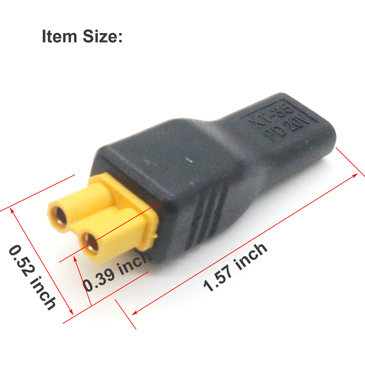 1pc USB Type C Female Input to - Drone Battery Adapter recensione e prezzo