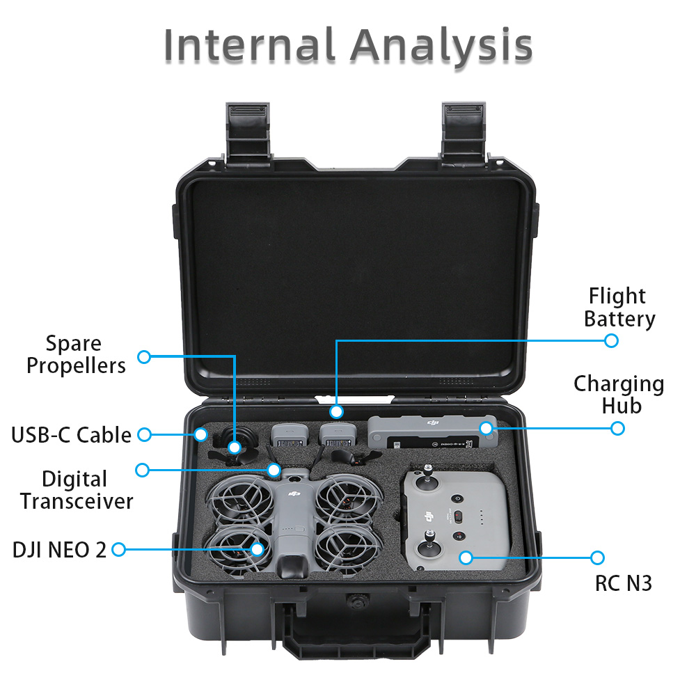 For DJI NEO 2 Case Bag Explosi - Drone Carrying Case recensione e prezzo