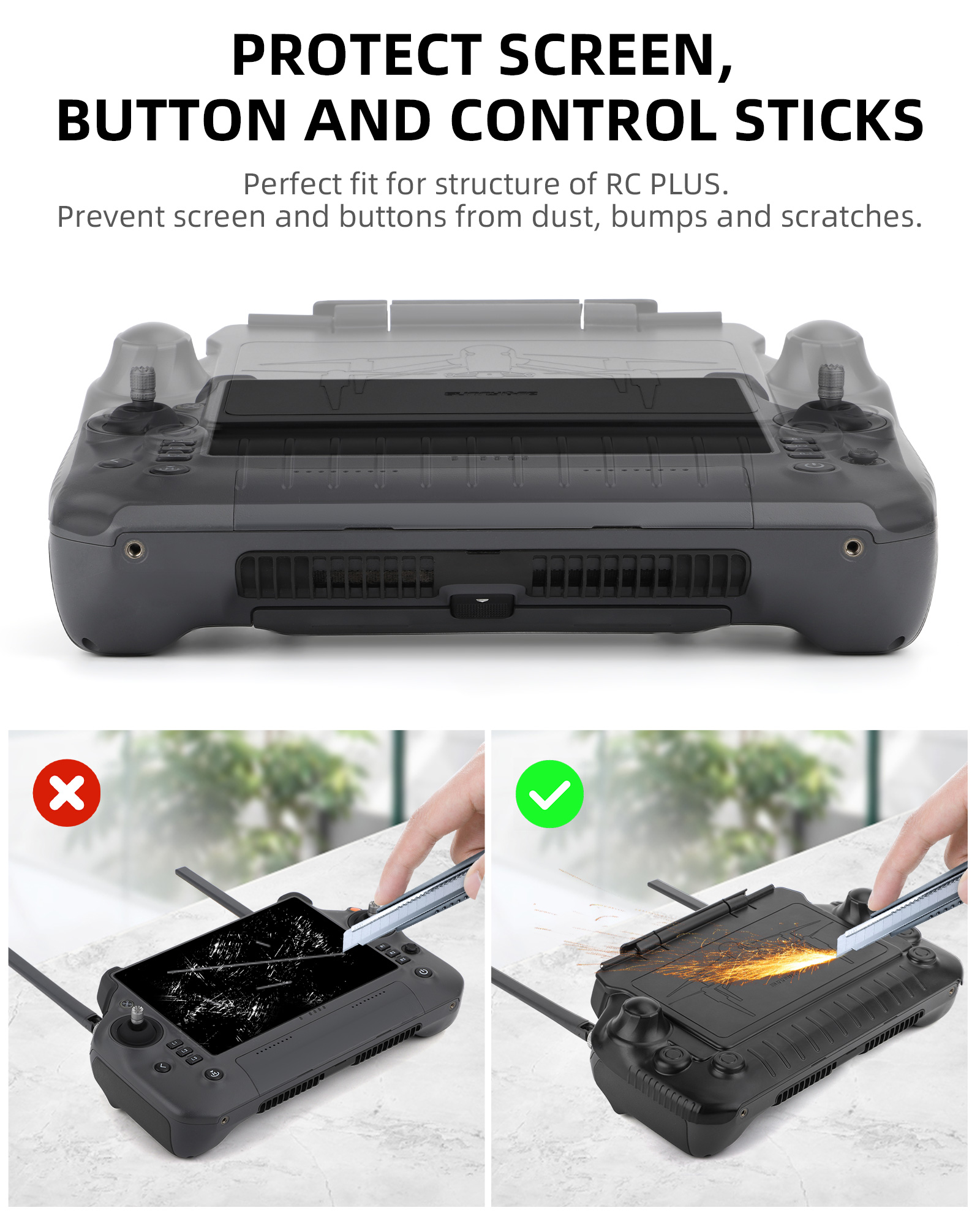 RC Plus Sun Hood Joystick Prot - Drone Sun Shade recensione e prezzo