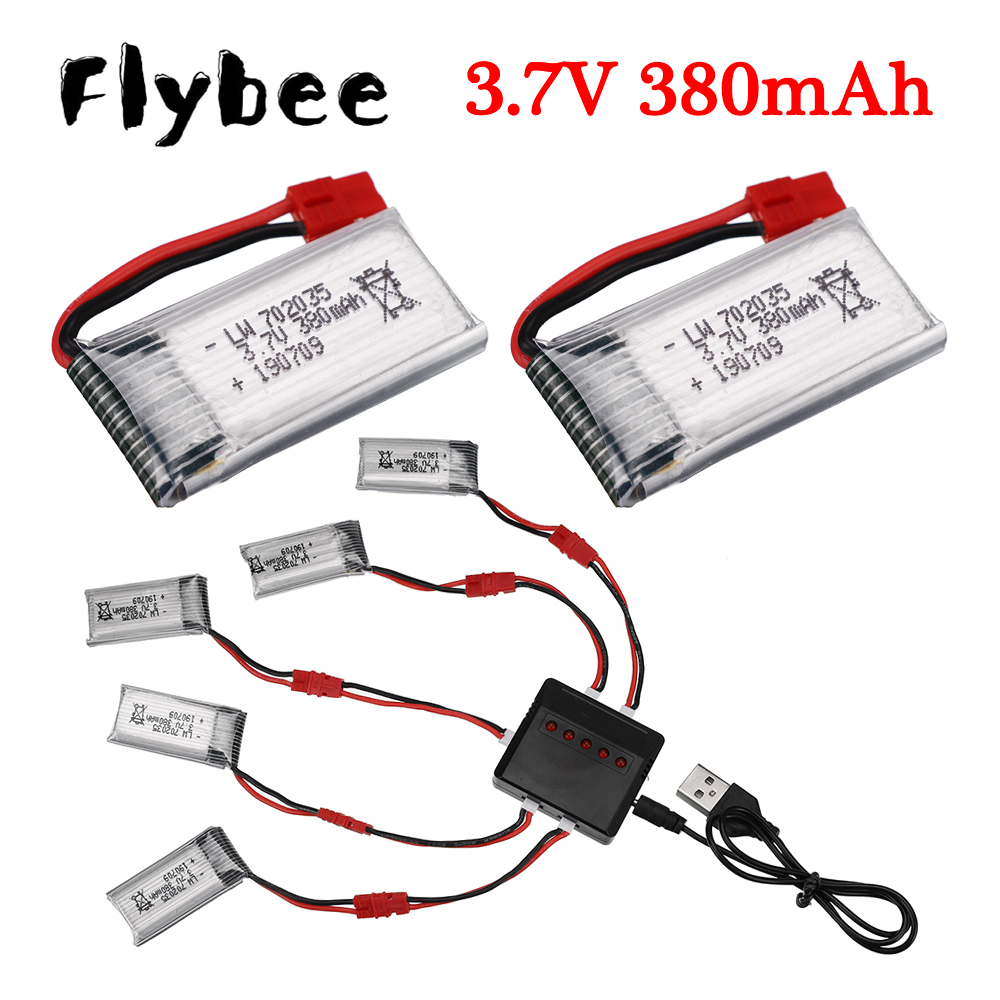 3.7V 380mAh Lipo Battery With  - Drone Battery Adapter recensione e prezzo