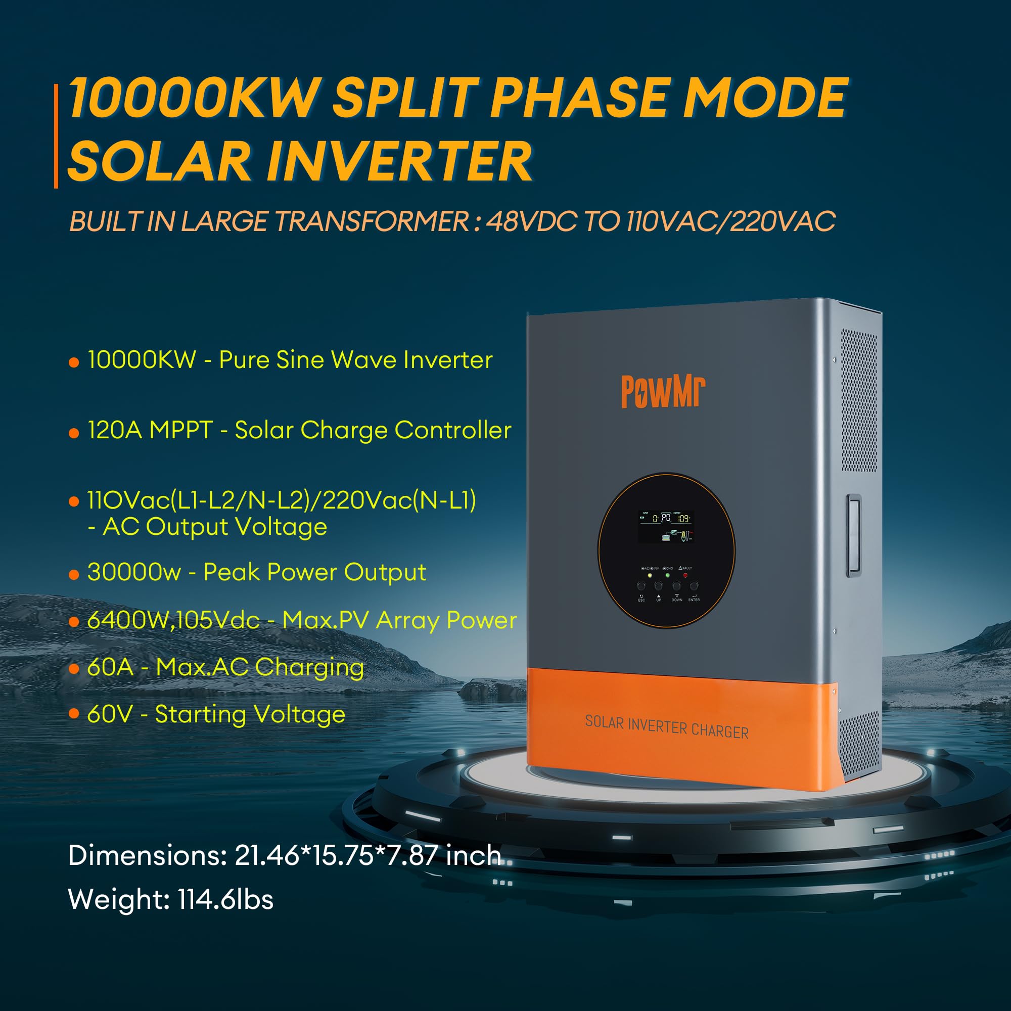 PowMr Split Phase 10KW Hybrid  - Drone Solar Charger recensione e prezzo