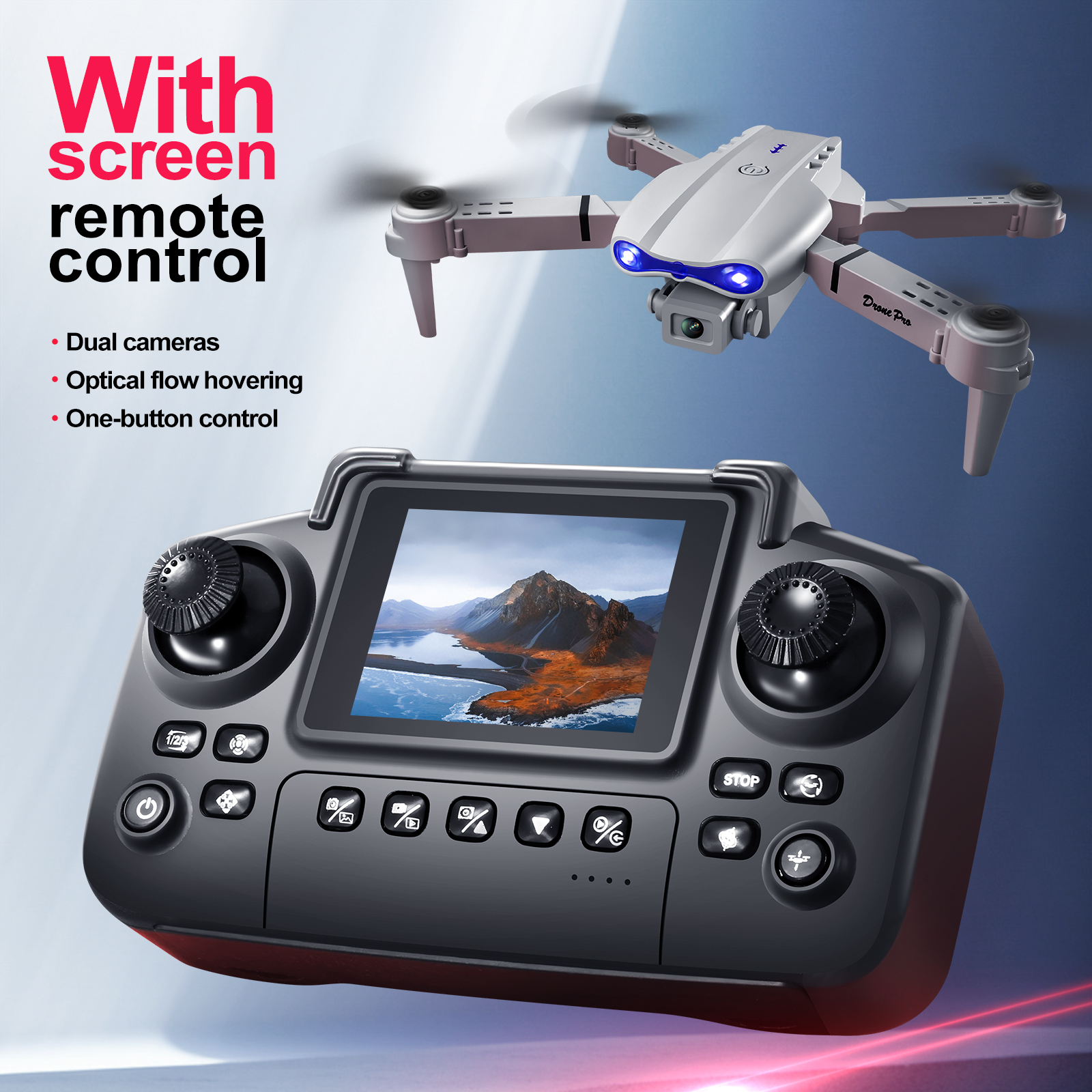 2025 New E88 E99 Upgraded Dron - Drone Controller Screen recensione e prezzo