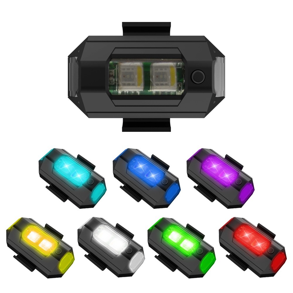 1PC 7 Color Mini USB Charging  - Drone Strobe Light recensione e prezzo