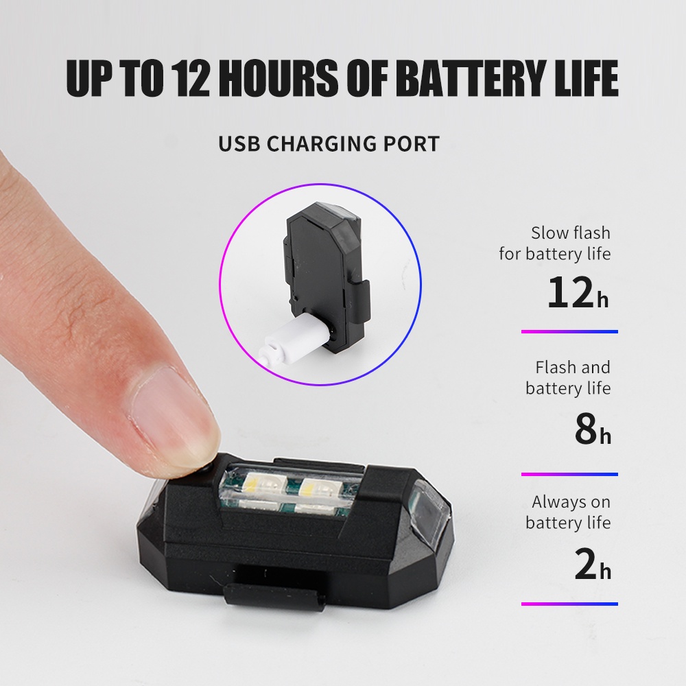 1PC 7 Color Mini USB Charging  - Drone Strobe Light recensione e prezzo