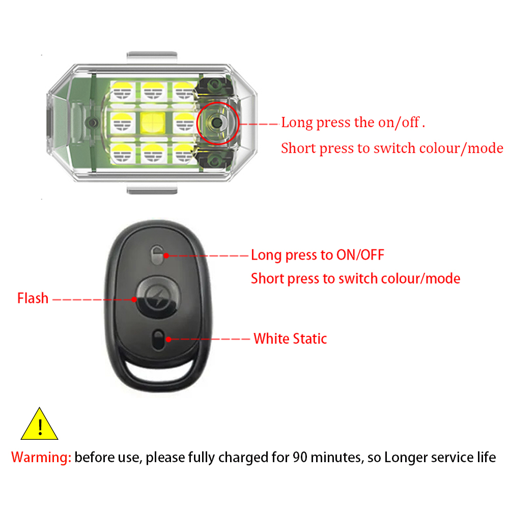 1/2/4pcs Wireless LED Drone St - Drone Beacon Light recensione e prezzo
